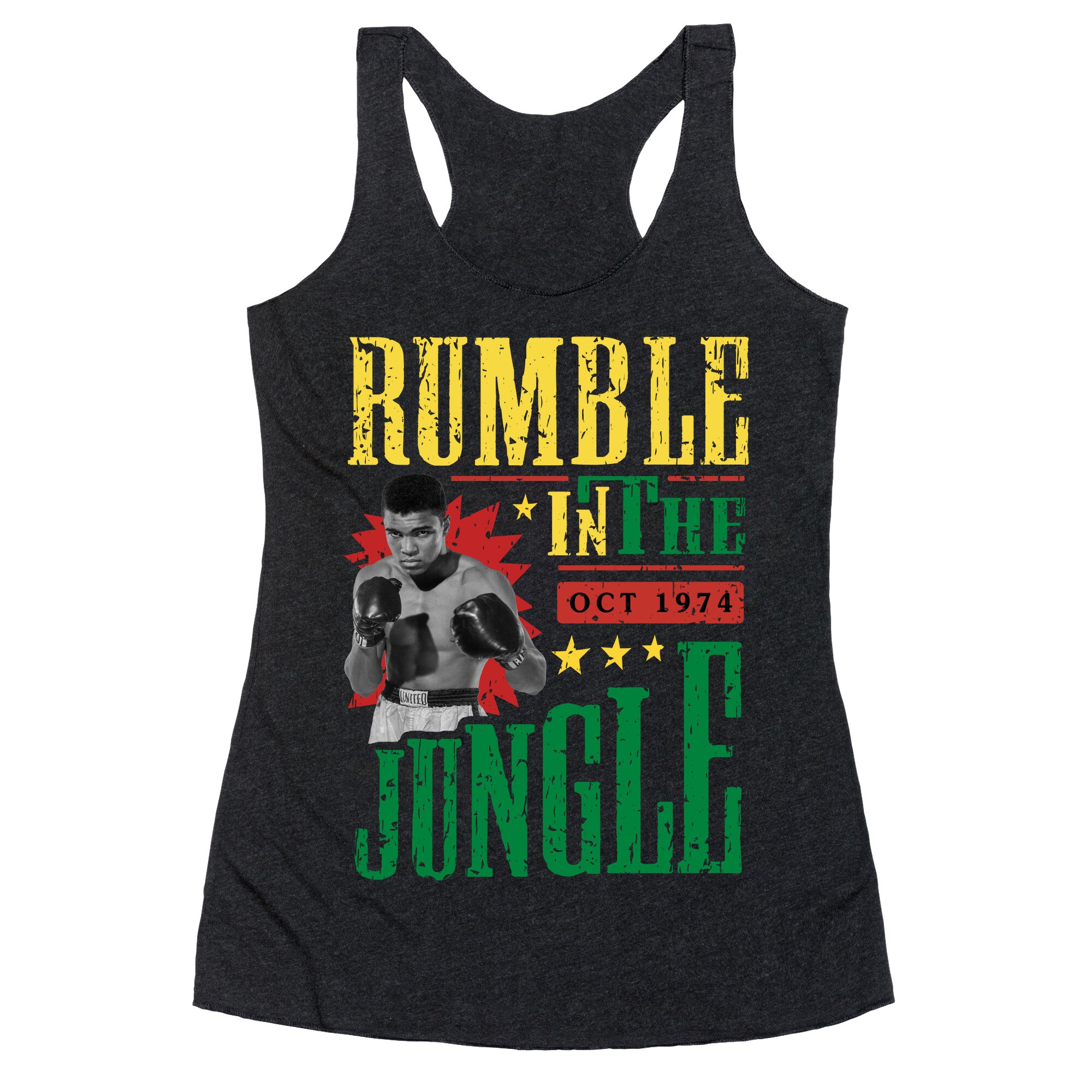 Rumble in the Jungle Racerback Tank
